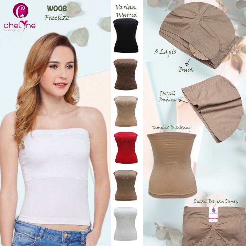 ARA98STORE- KEMBEN PANJANG TALLY W008 BUSA - KEMBEN BUSA PANJANG W008 TALLY -Kemben Panjang Tally W008 Fit XXL/Kemben Panjang Polos Busa Copot Rajut/Crop Top Wanita Rajut Fit XXL Bra Panjang dengan Cup Bra W008 Panjang sampai Pinggang - Kemben panjang den