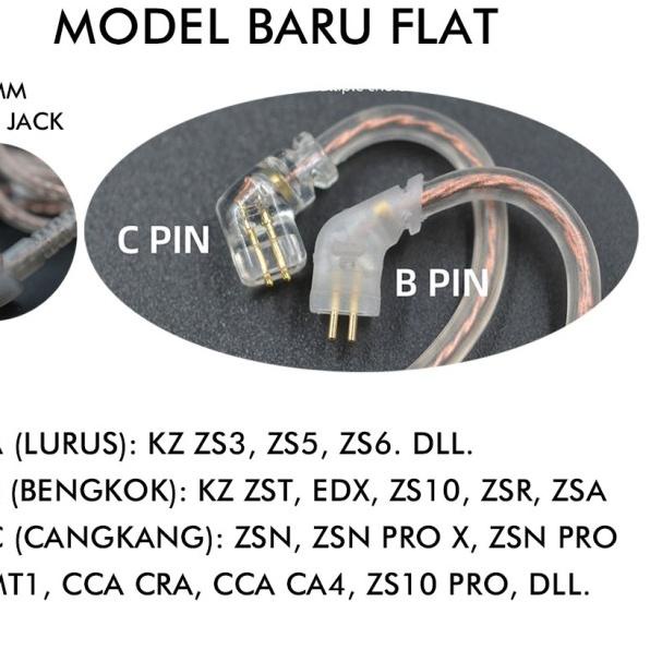 Kabel KZ Copper with Mic Kabel KZ ZSN PRO X KZ ZST X KZ Cable with Mic - Tipe B NEW