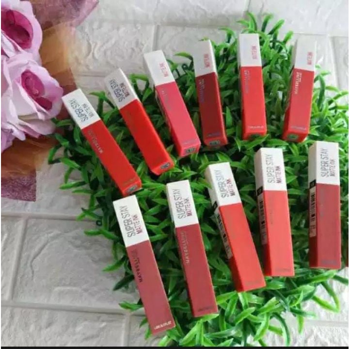 ( ECER ) LIPCREAM MAYBELINE BARCODE / Lipcream Maybelline Superstay Barcode HARGA JUAL PER PC