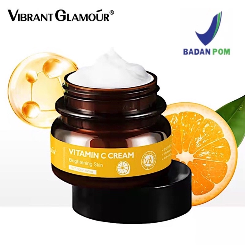 [BPOM] Vibrant Glamour Vitamin C Brightening Day Cream / Krim Siang 30g