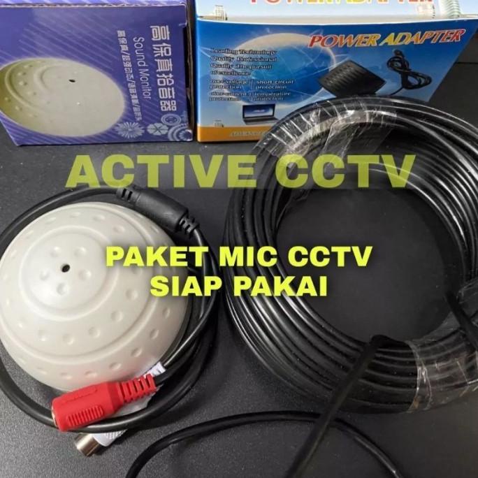 Mic Cctv Lengkap Tinggal Pasang Plus Kabel Dan Adaptor