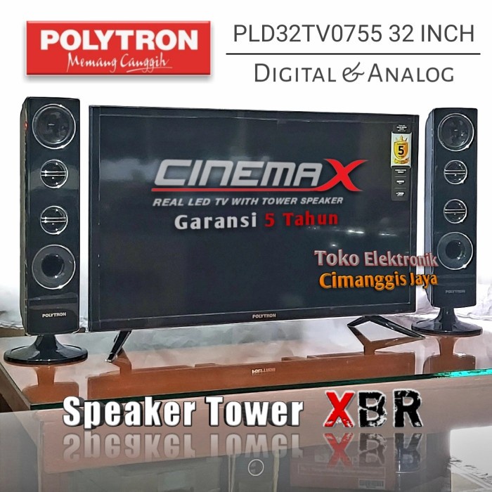 TV LED POLYTRON 32 INCH CINEMAX DIGITAL ORIGINAL