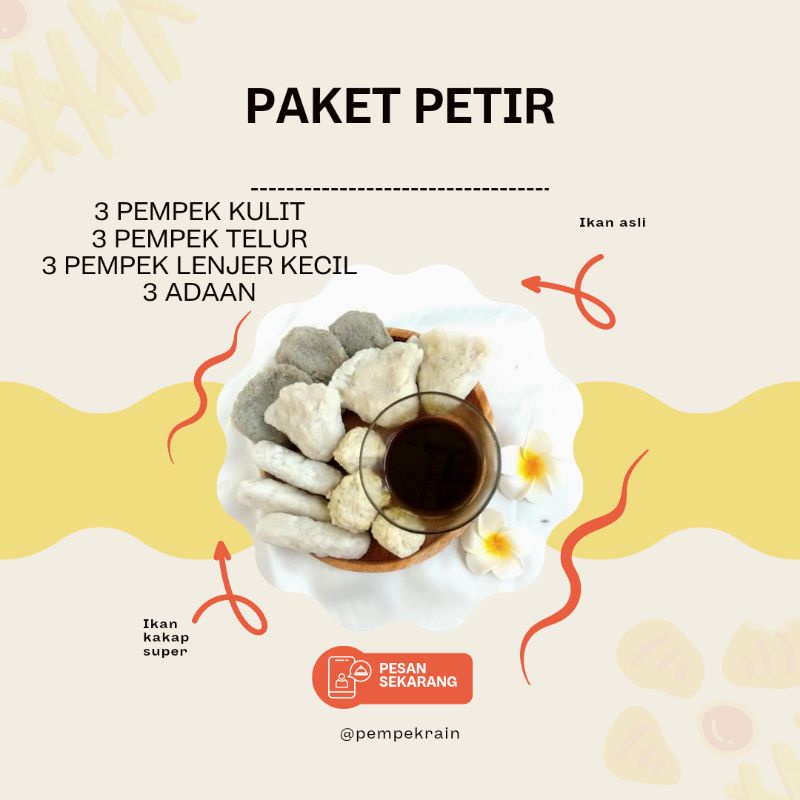 

Pempek Palembang (PAKET PETIR)