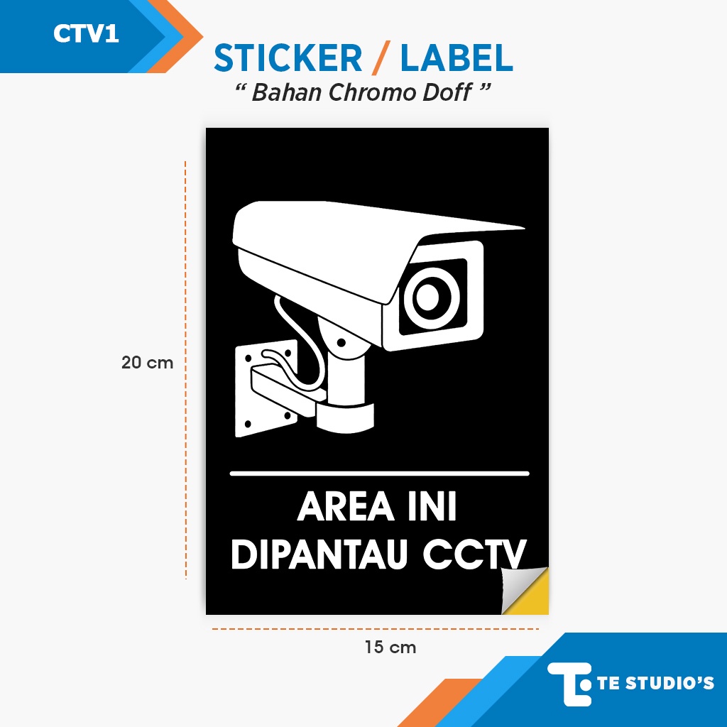 

Stiker / Label Awas ada Kamera CCTV 24 Jam