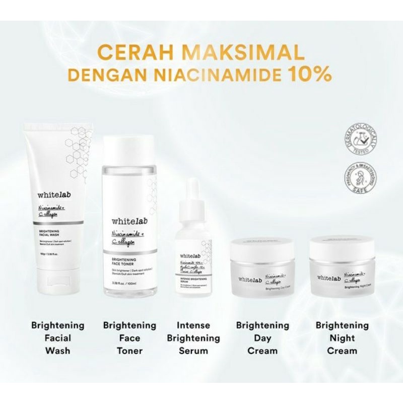 WHITELAB BRIGHTENING PAKET WAJAH -PENCERAH