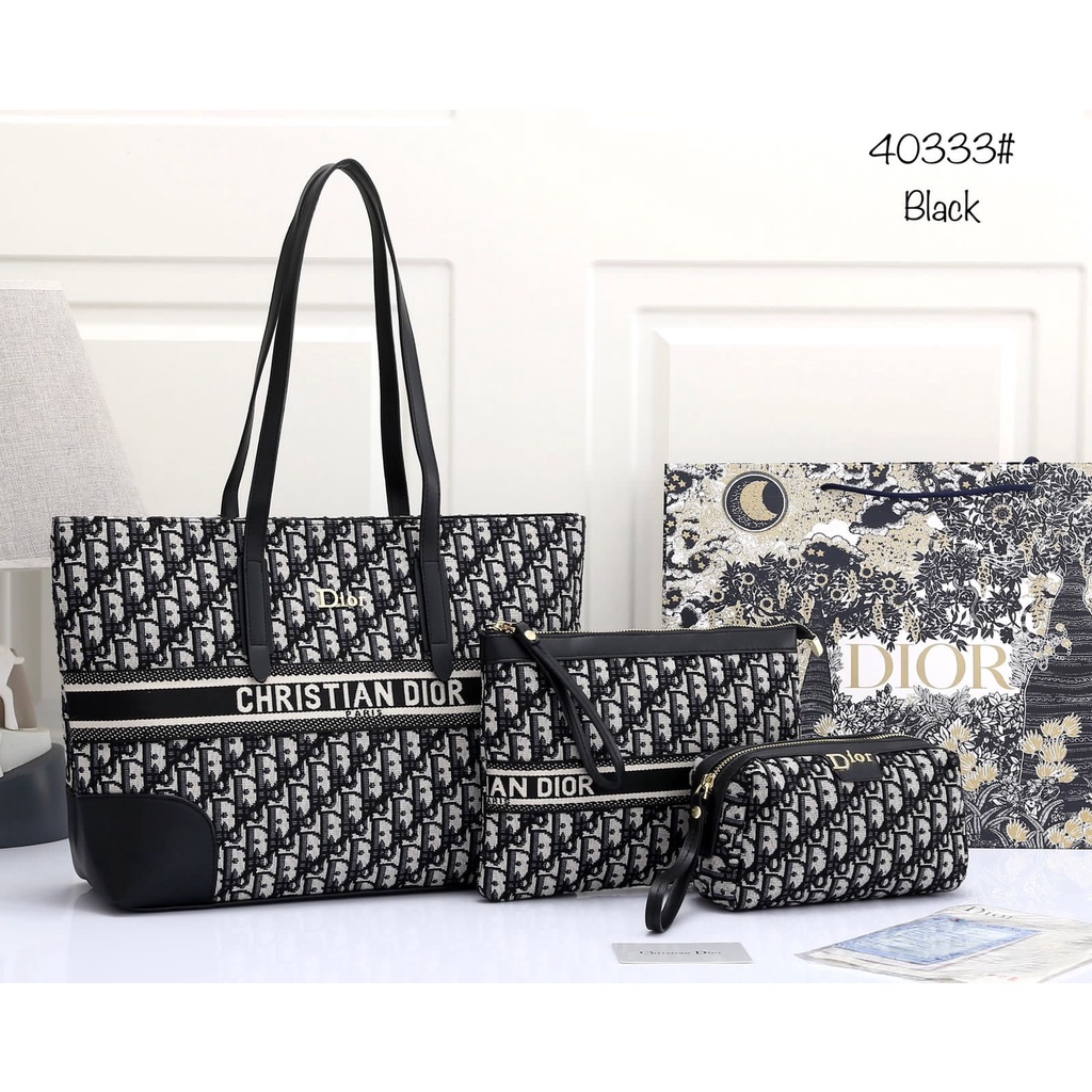 TAS WANITA BATAM IMPORT DIOR TOTE BAG 40333 KWALITAS SEMI PREMIUM