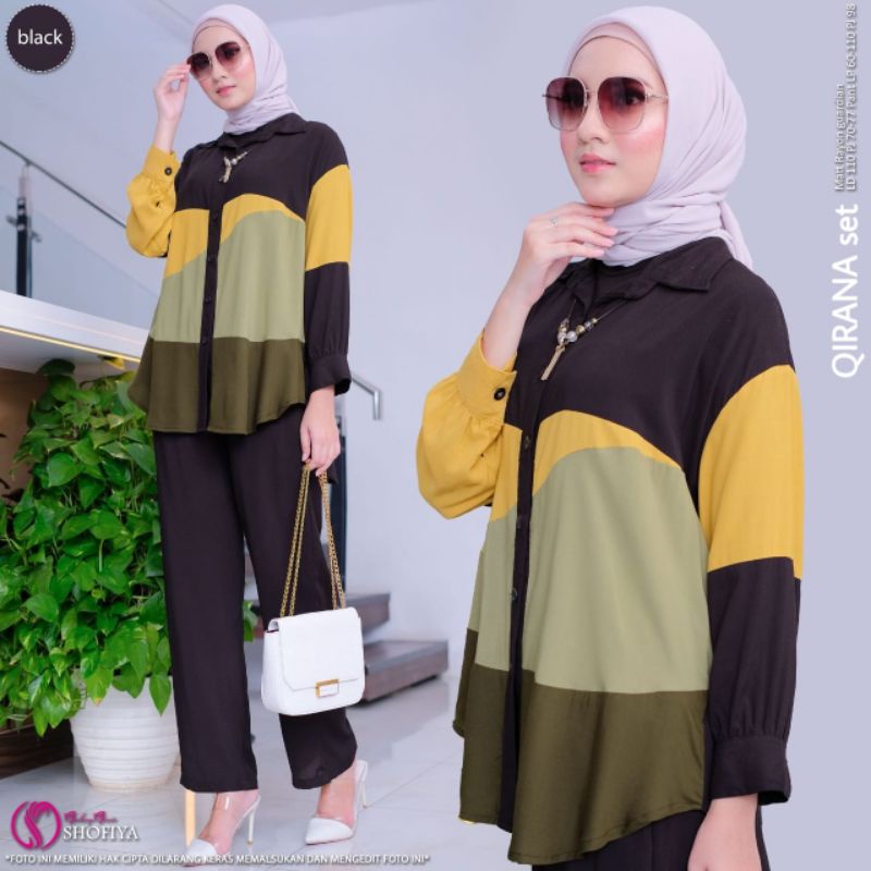[BARU] YURIVA • NAMIRA • STEVY SET BY SHOFIYA / SETELAN WANITA MUSLIM TUNIK MIX CULOT JUMBO