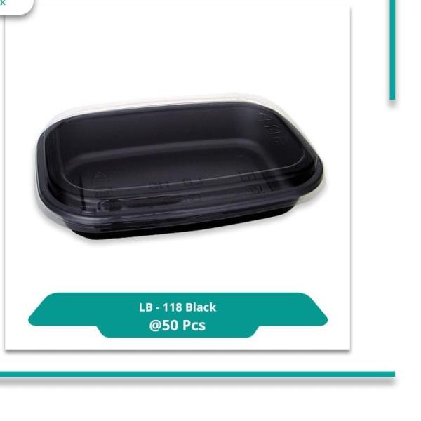 

Virtuspack/ Mika / Tray Spaghetti / Lunch Box LB-118 Black/ 50pcs