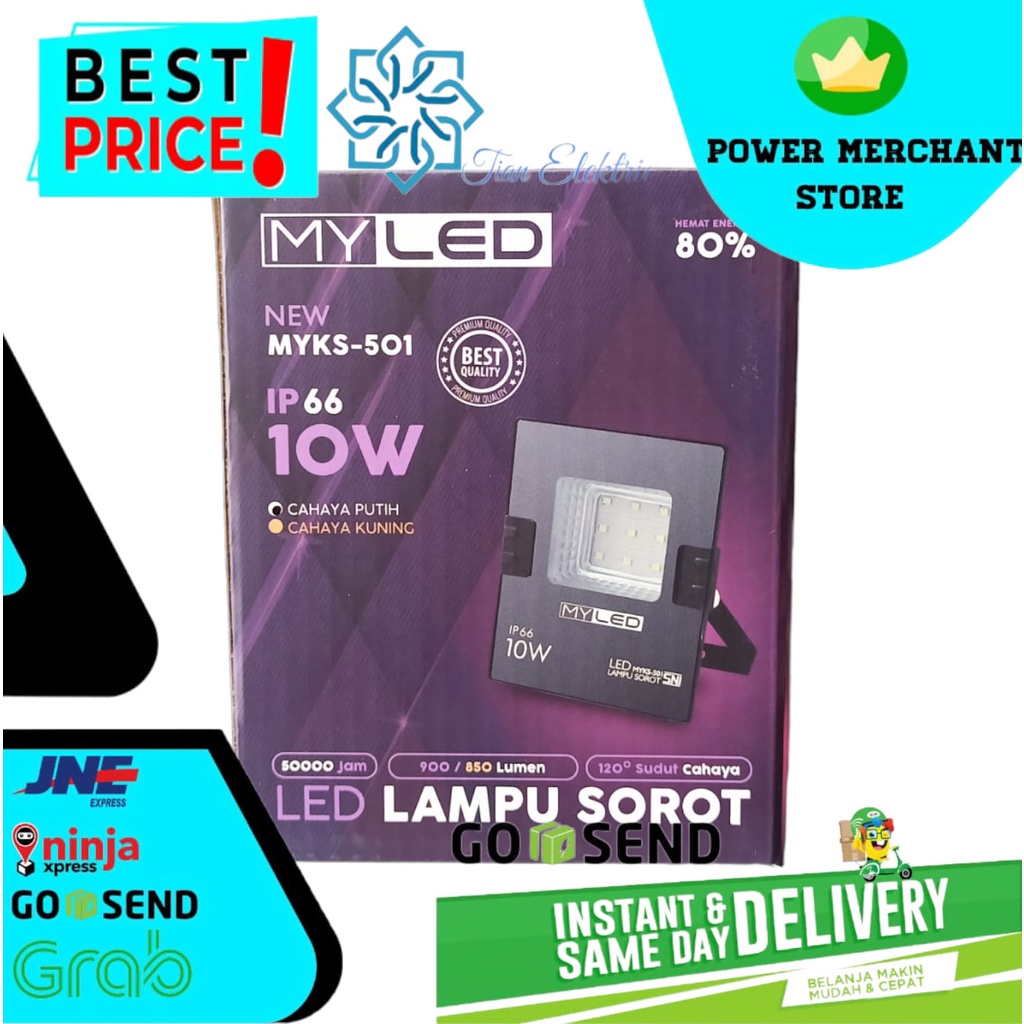 MYLED MYKS-501 LED Lampu Sorot IP66 10 Watt