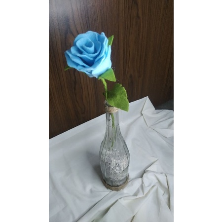 bunga mawar flanel per 1 tangkai