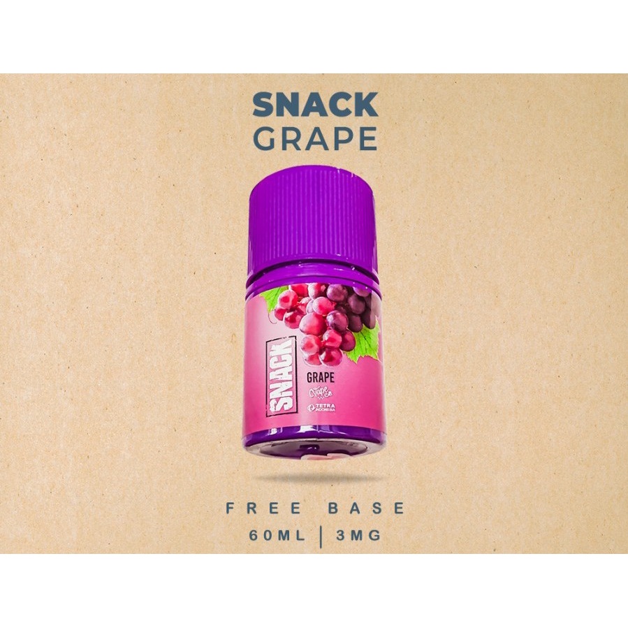 NEW SNACK LIQUID GRAPE FREEBASE 60ML BY VAPEON INDONESIA