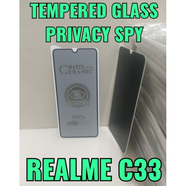 TEMPERED GLASS PRIVACY SPY REALME C33