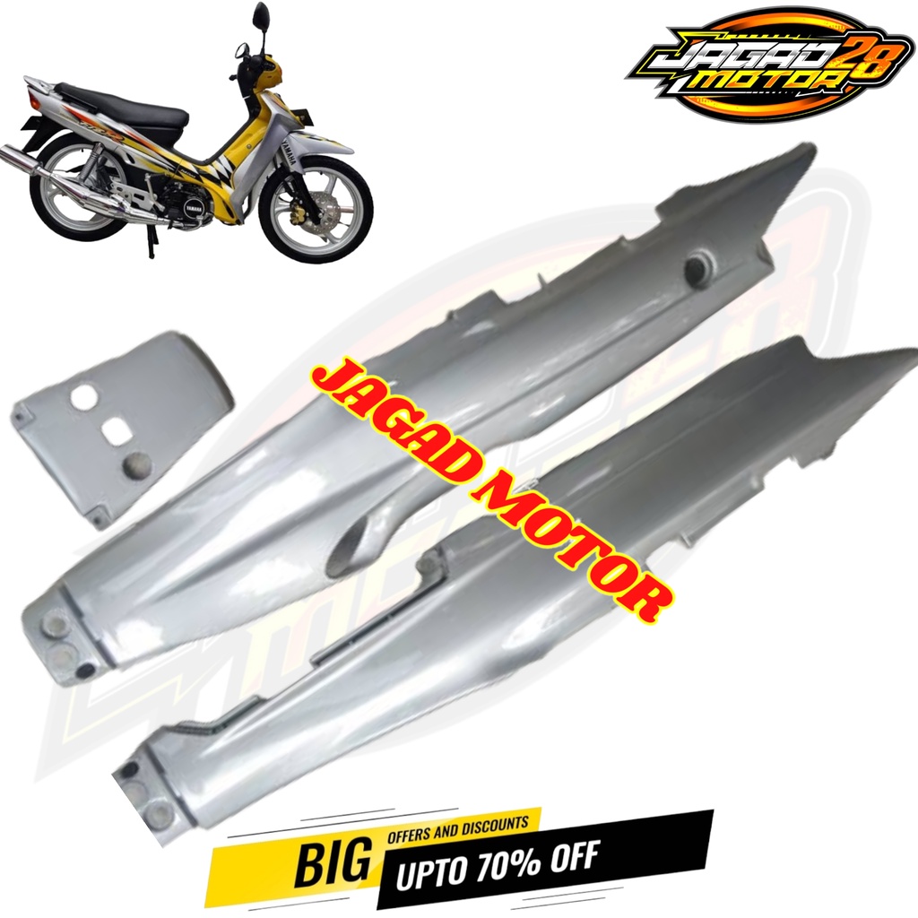 Cover Body Belakang Yamaha Fizr Fiz R Silver / Cover Bodi Belakang Yamaha Fizr Fiz R Silver / Body Belakang Yamaha Fizr Fiz R Silver / Bodi Belakang Yamaha Fizr Fiz R Silver