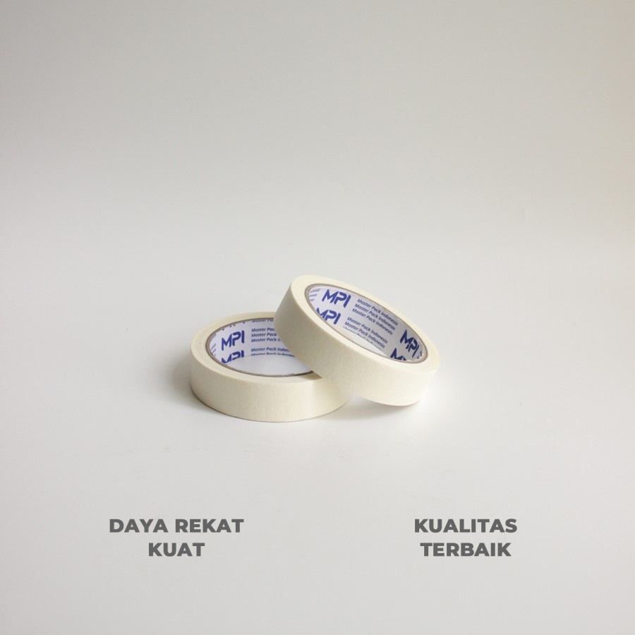 

MASKING TAPE 24mmx21 M - LAKBAN KERTAS 24mmx21m MASTER PACK INDONESIA