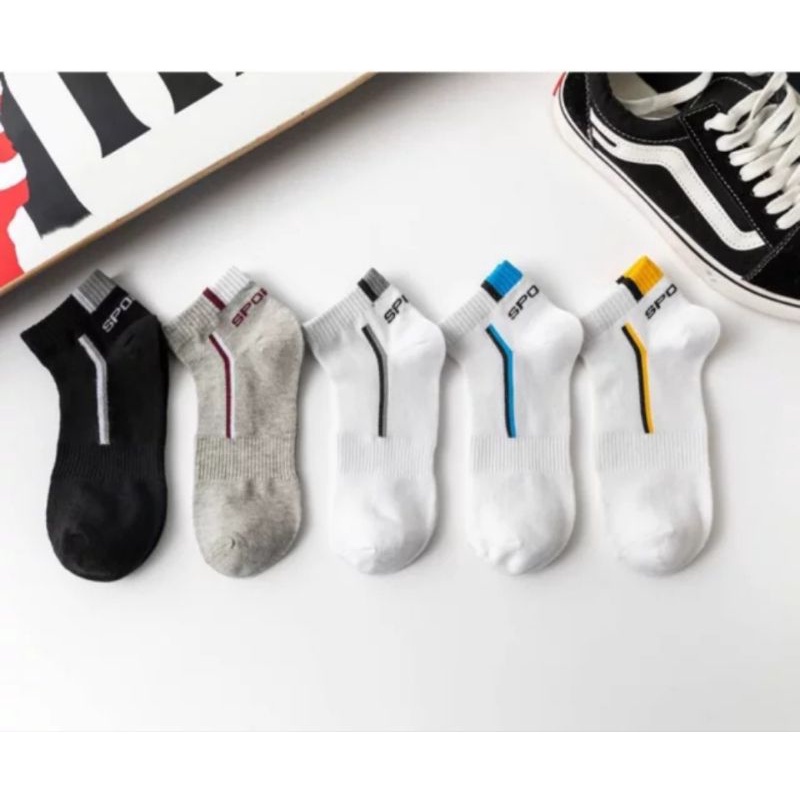 KAOS KAKI OLAHRAGA PENDEK MATA KAKI KAUS KAKI SPORT PRIA WANITA DEWASA TEBAL