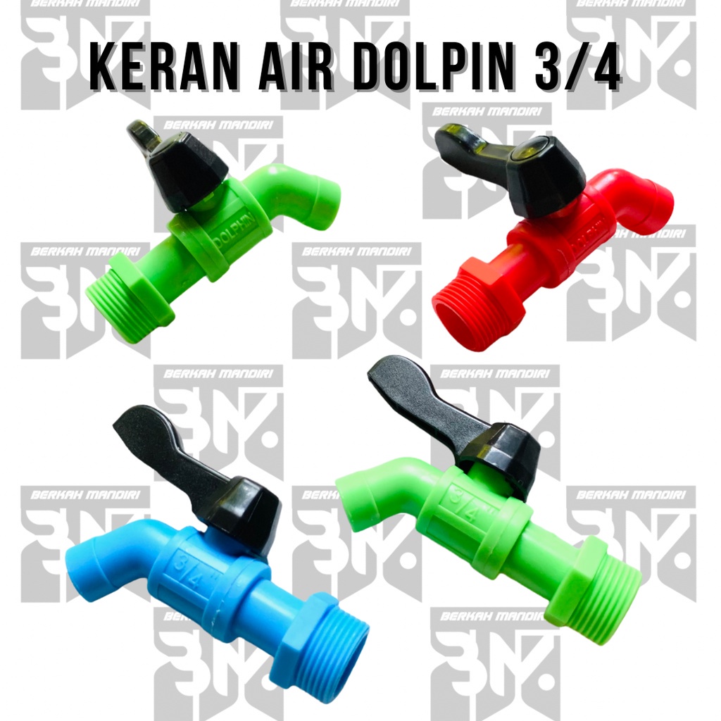 KERAN DOLPHIN PVC 3/4 KRAN AIR DOLPIN 3/4 PVC KERAN PLASTIK SNI 100% ORI