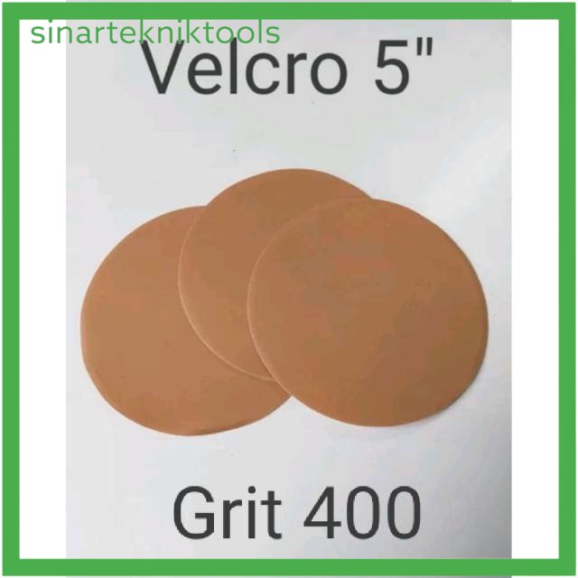 Amplas bulat 5 inch Grid 400 Amplas Bulat tempel 5"