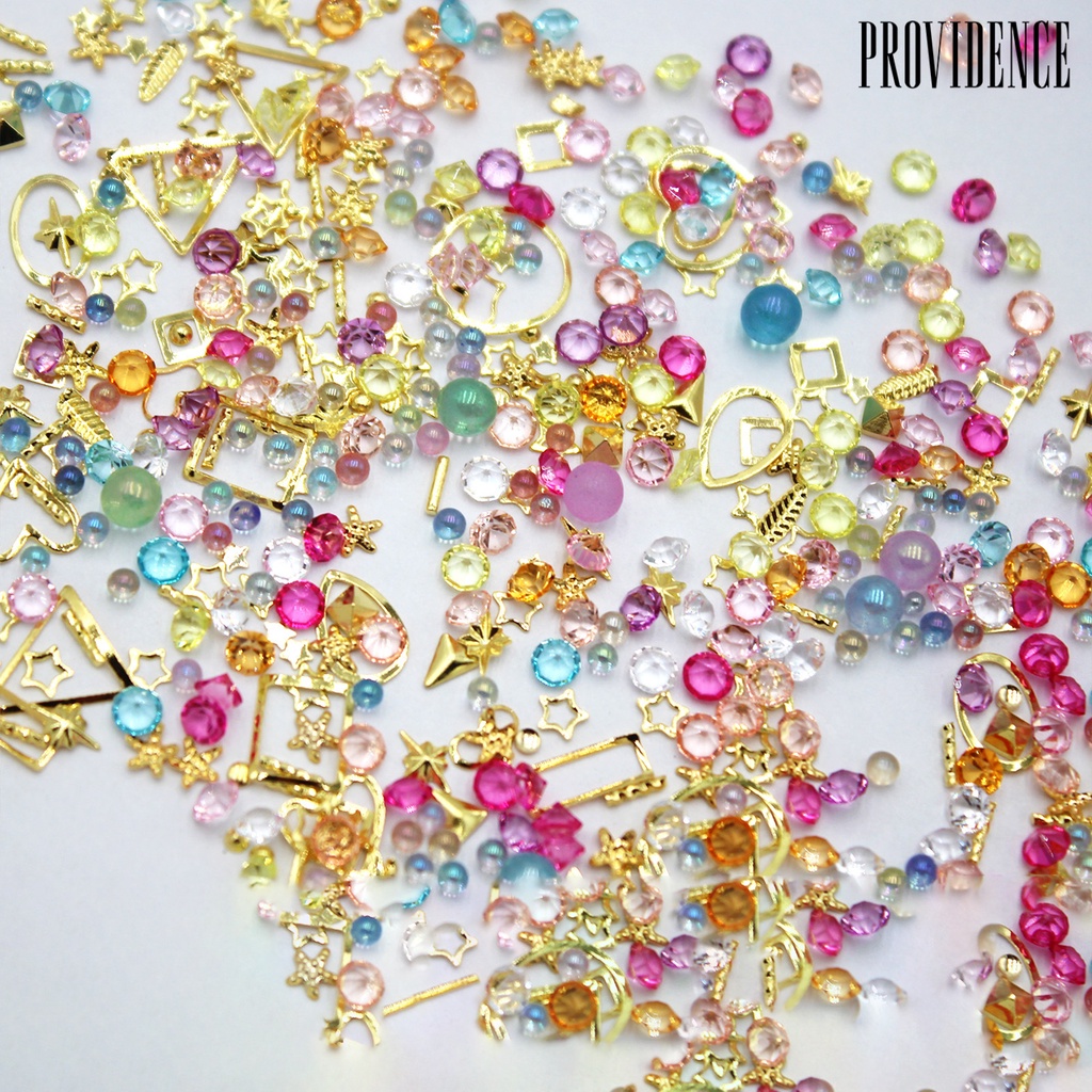 Providence 1 Kantong Stiker Kuku Motif Natal Untuk Dekorasi Nail Art Charms