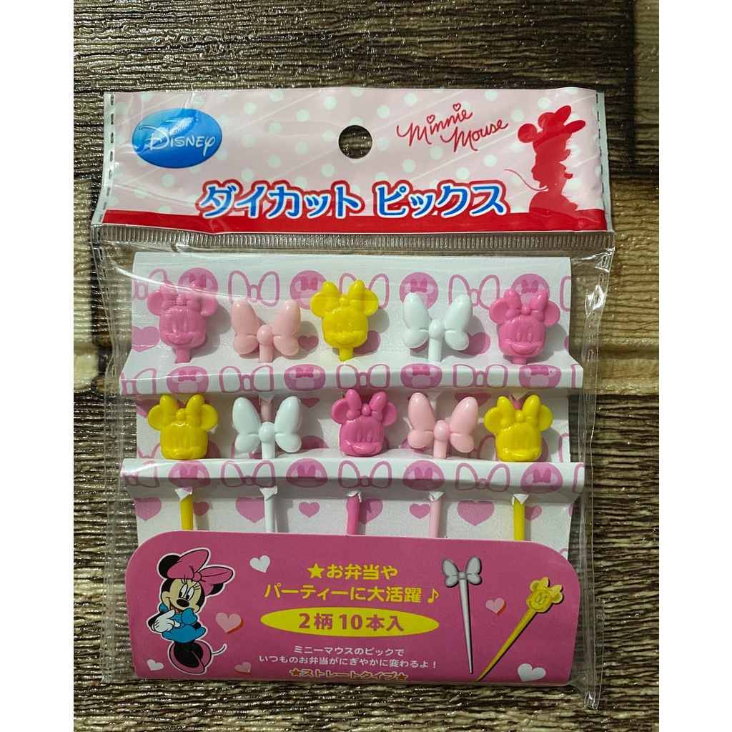 Disney 10pcs Mickey/Minnie Mouse food picks