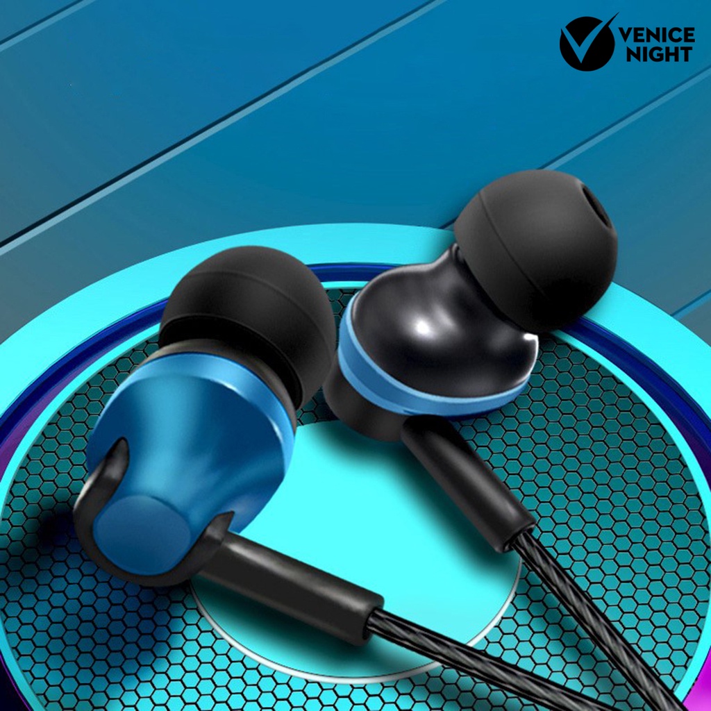 (VNEP) (Berkabel) Earbud High Fidelity Ultra Bass Sound Ergonomis 3.5mm Komputer Gaming Earbud In-ear untuk Merekam Lagu