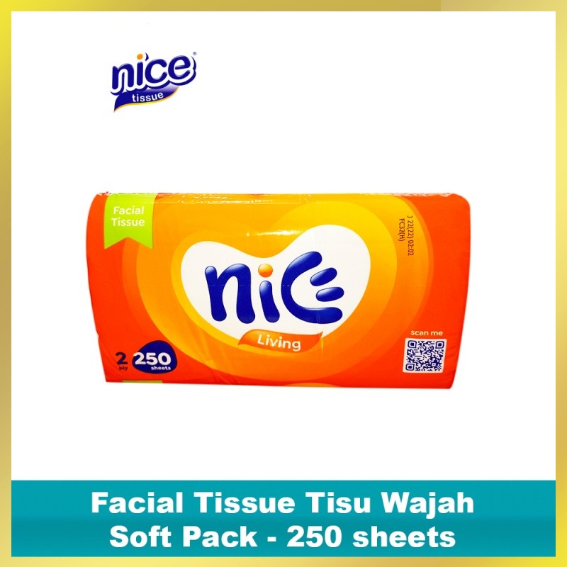 (besar) Tissue Nice 250 sheets 2ply Facial Tisu
