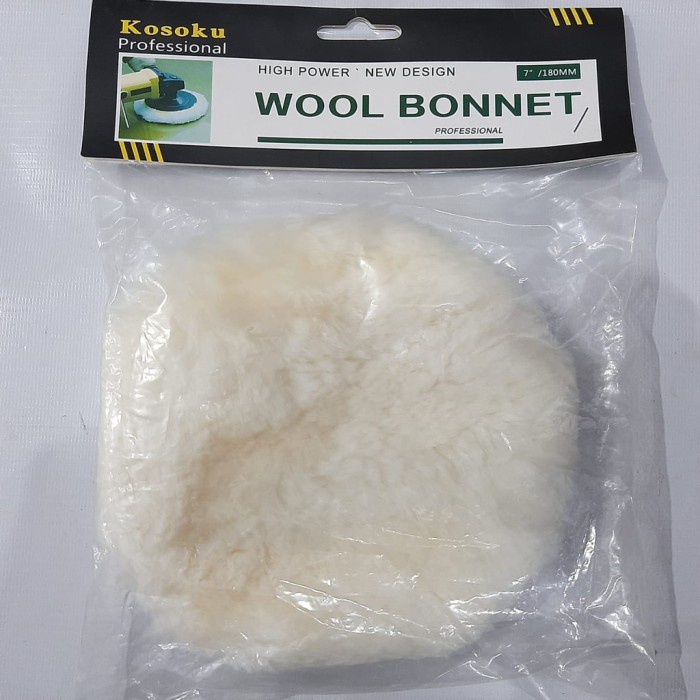 KOSOKU WOOL POLISHER 7" 7 INCH POLES MOBIL WOOL BONNET POLISH