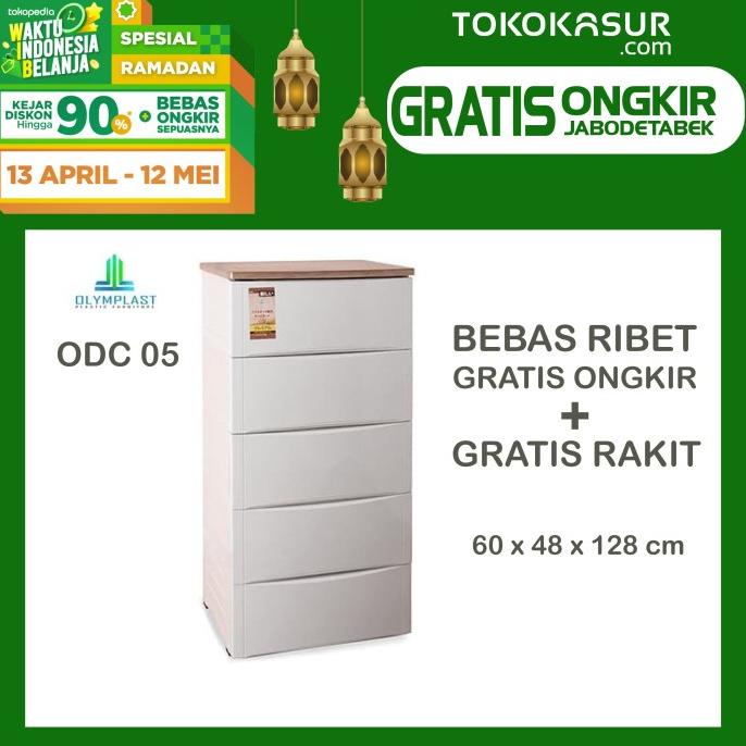 

Lemari Plastik Olymplast 5 Susun ODC 05 stock ready