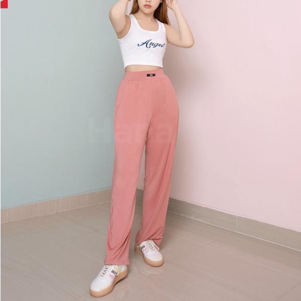 Julie Badge Loose Pants Celana Panjang - LP135 - Black, S