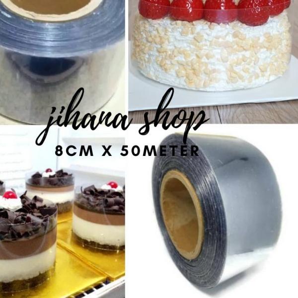 

Plastik Mika roll pinggiran cake 8cm x 50meter