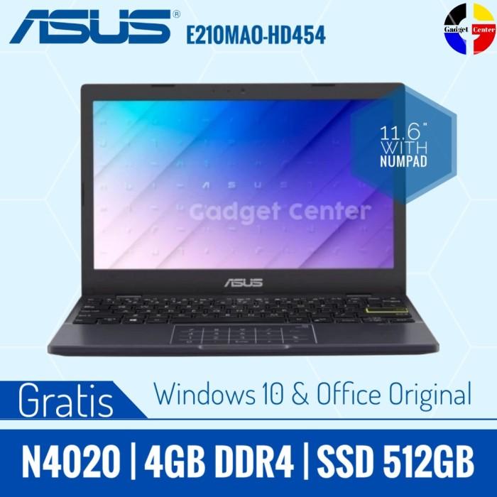 Netbook Asus E210Mao/N-4020/4Gb/Ssd 512Gb/11,6/Win 10+Office /Resmi