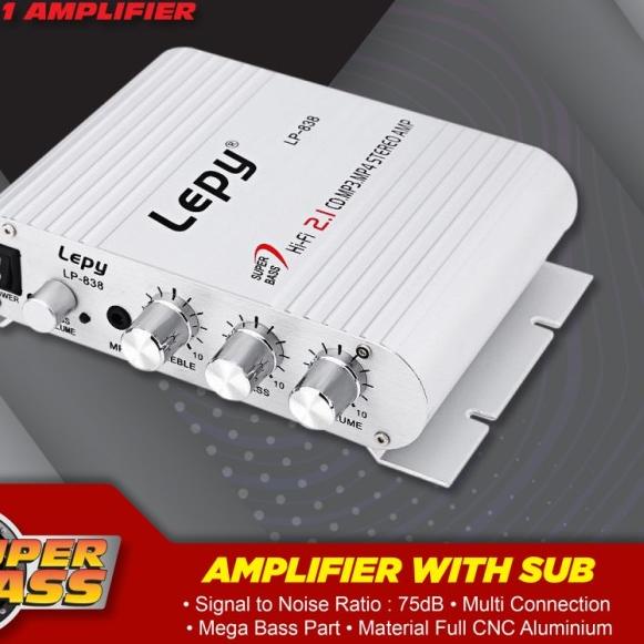 AMPLIFIER LEPY LP-838 MINI STEREO AUDIO
