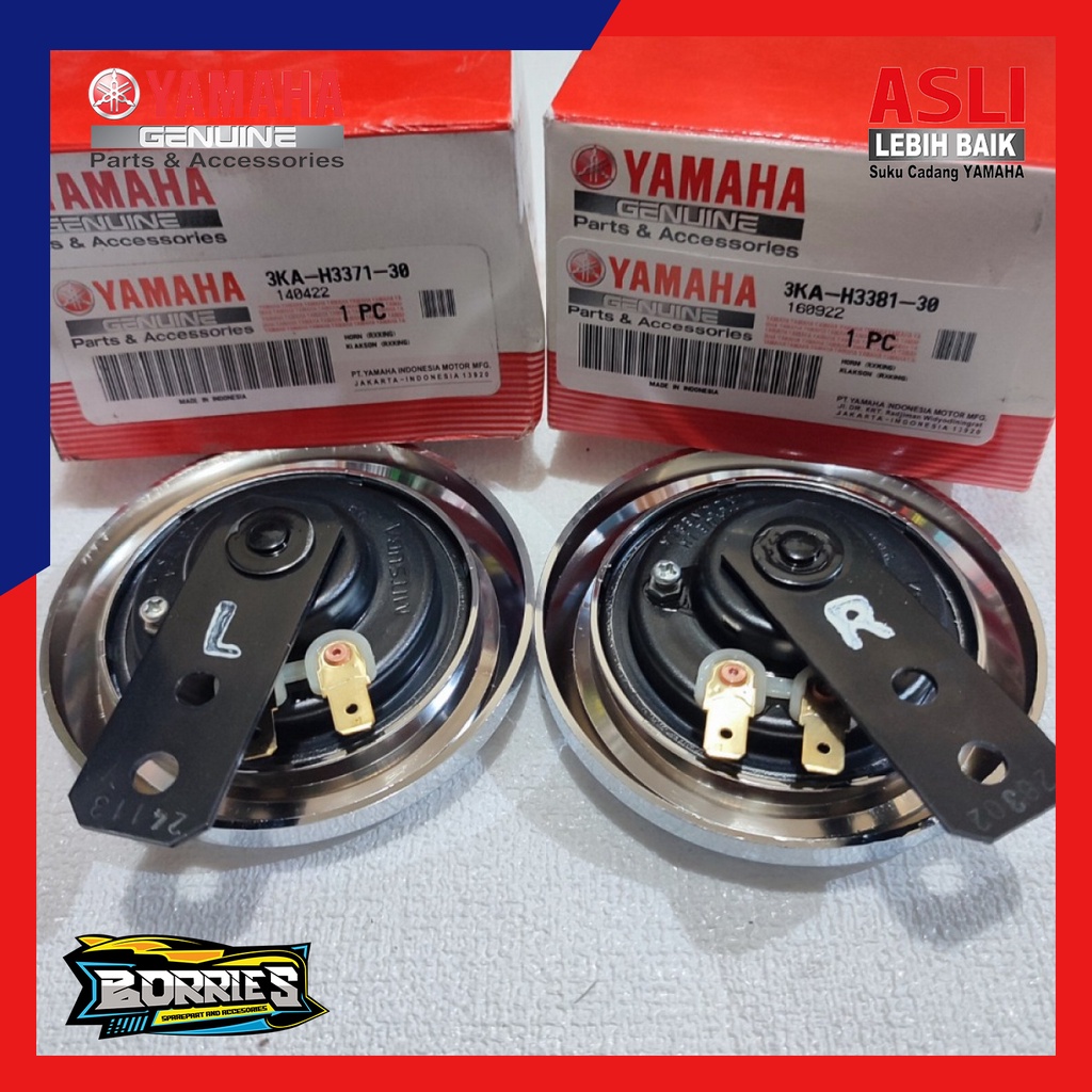 Klakson Set (L+R) Yamaha RX King New HARGA SEPASANG 3KA-H3371-30 3KA-H3381-30