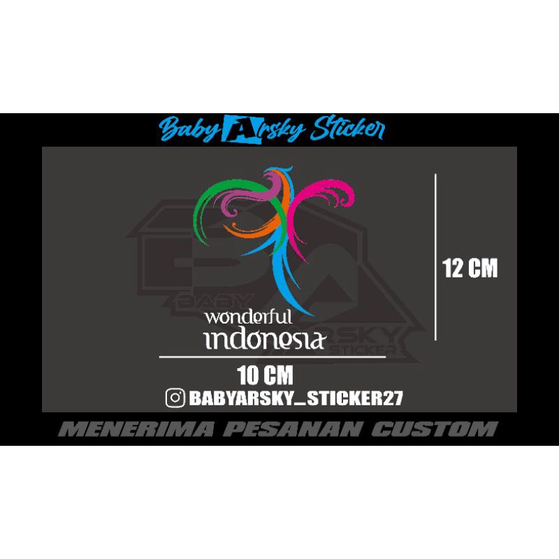 

STICKER CUTTING WONDERFUL INDONESIA