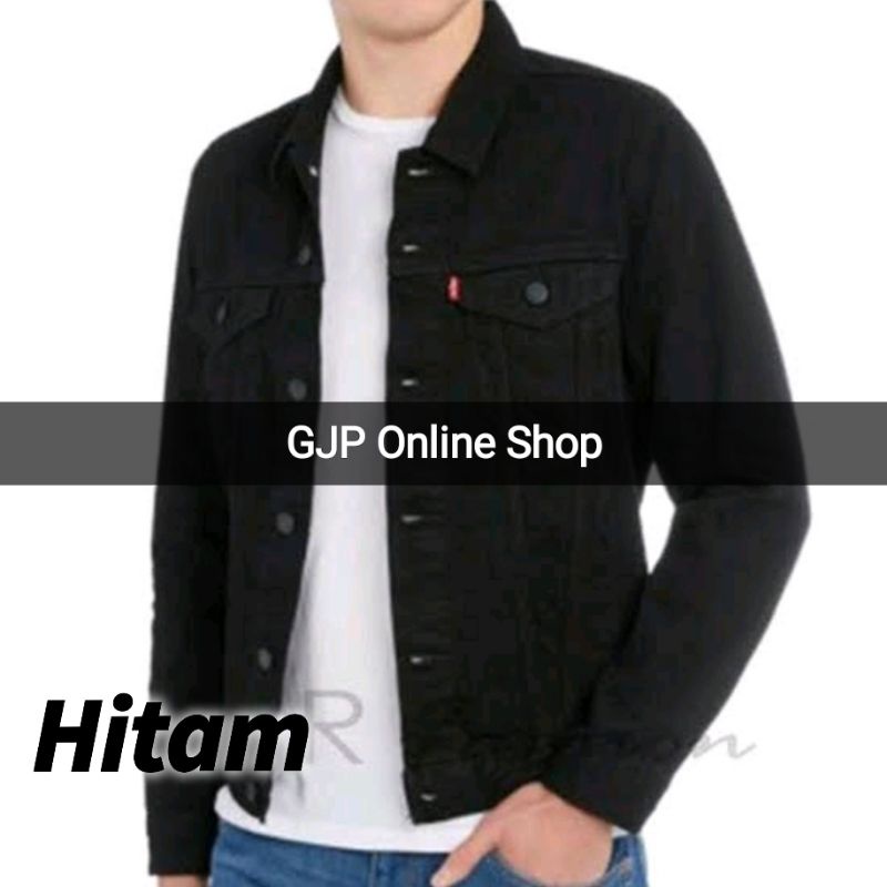 Jaket jeans pria size M L XL XXL XXXL XXXXL