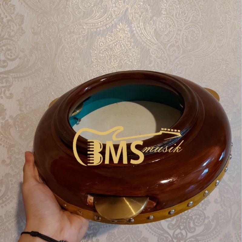Rebana Hadroh kayu mahoni super