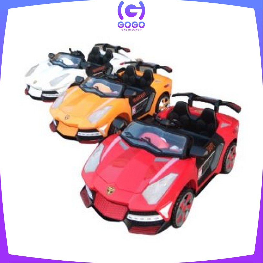 GOGO-M244 Mainan Mobil Aki Sport Super Car Mainan Mobil Mobilan Aki Anak Porsche Musik Lampu Ride On Remote Control