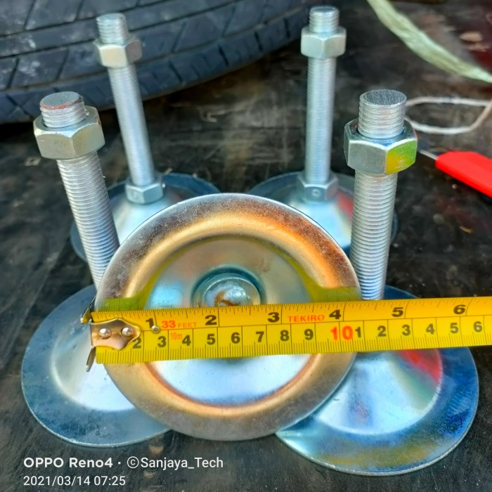 Kaki Meja M16 Galvanis Adjuster Table M 16 Foot Adjuster M16