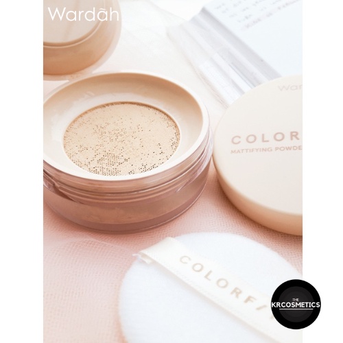 Wardah Colorfit Mattifying Powder - Bedak Tabur Dengan Oil Control Hingga 12 Jam dan Halus 15 gr