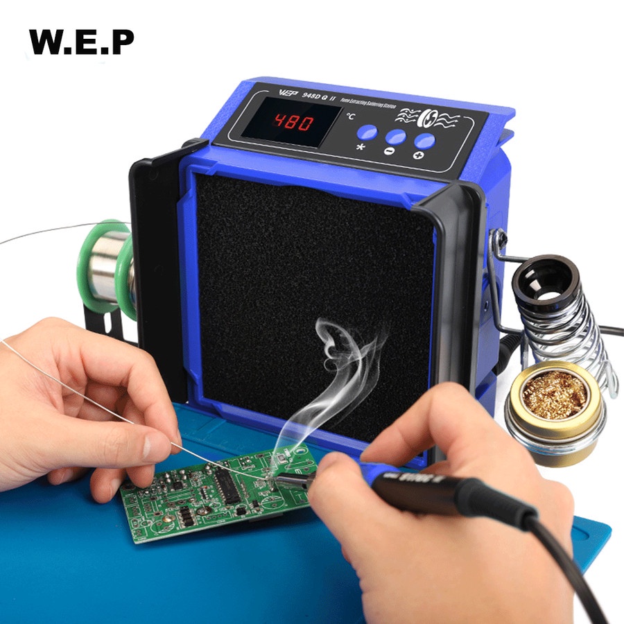 WEP 948DQ II Smoke Absorber Fume Extractor With Soldering 200~480°C