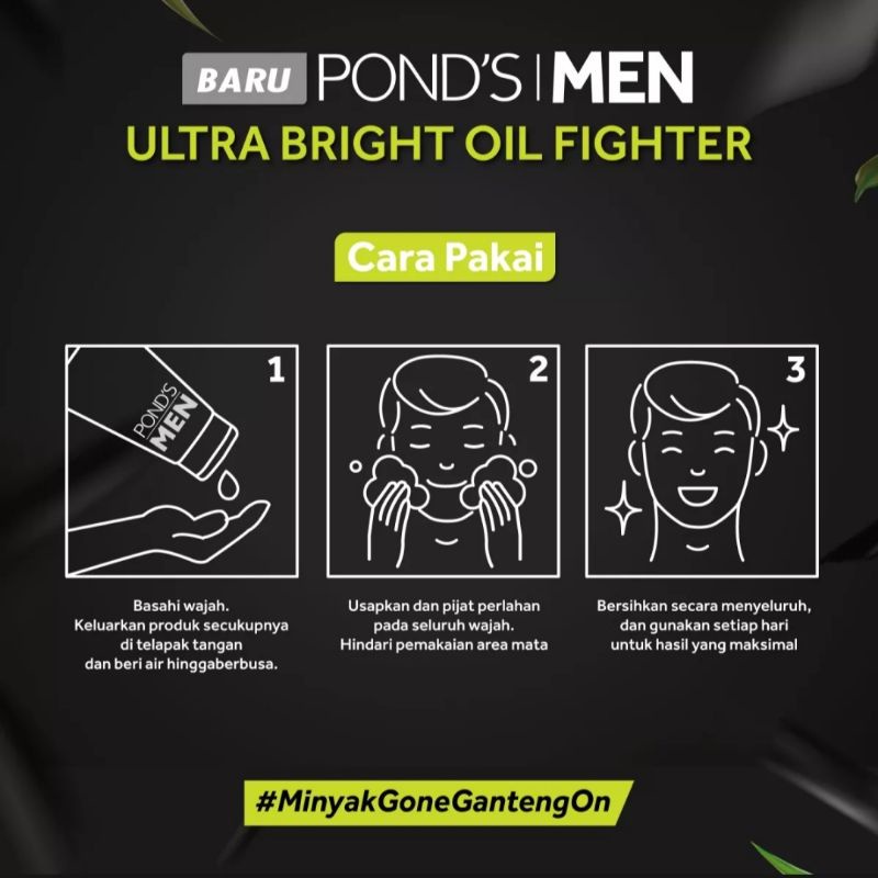 POND'S MEN Ultra Bright Oil Fighter Facial Foam 100gr