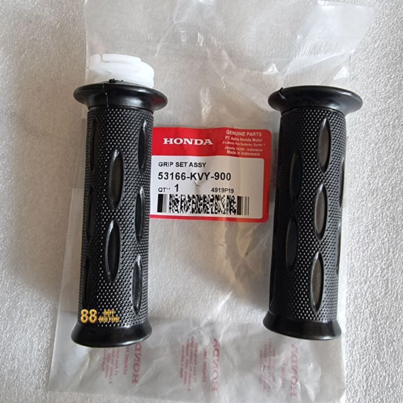 Handgrip Grip Sarung Stang Assy Komplit Pipa KVY Beat Lama / Karbu, Vario Lama / 110 AHM Honda