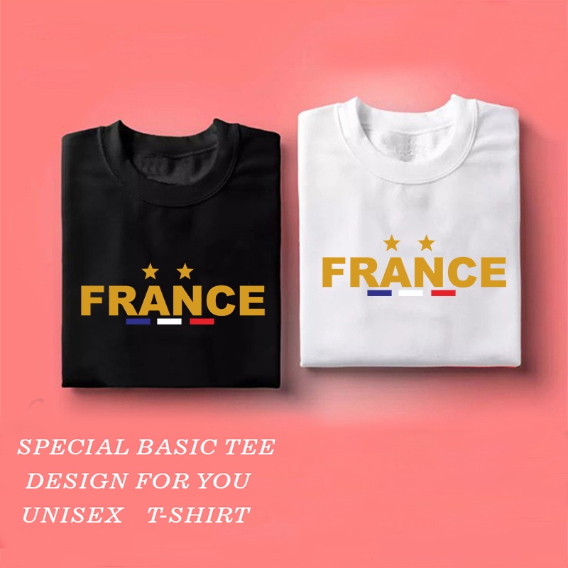 AS /  kaos distro motif FRANCE / kaos pria wanita / kaos pria / baju wanita / kaos wanita / baju pria / atasan / polos / atasan wanita / tshirt