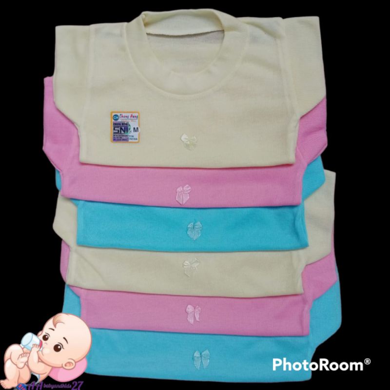 Dapat 6PC Produk Terbaru Kaos Oblong Bayi Model Pita Polos Dasar Warna Ukuran S M L XL SNI Nyaman Murah Berkualitas