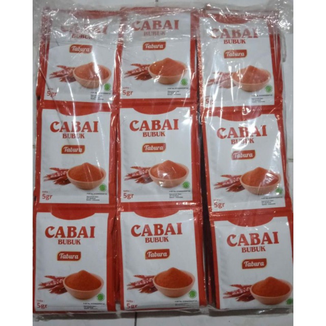 

Bumbu cabai bubuk Tabura , 1 renteng isi 12pcs