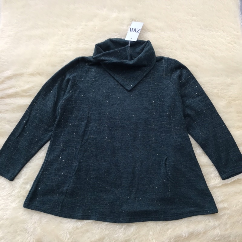 knitwear warna hijau brand zara