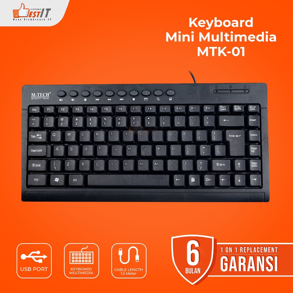 Keyboard Usb PC Komputer laptop M-Tech 01