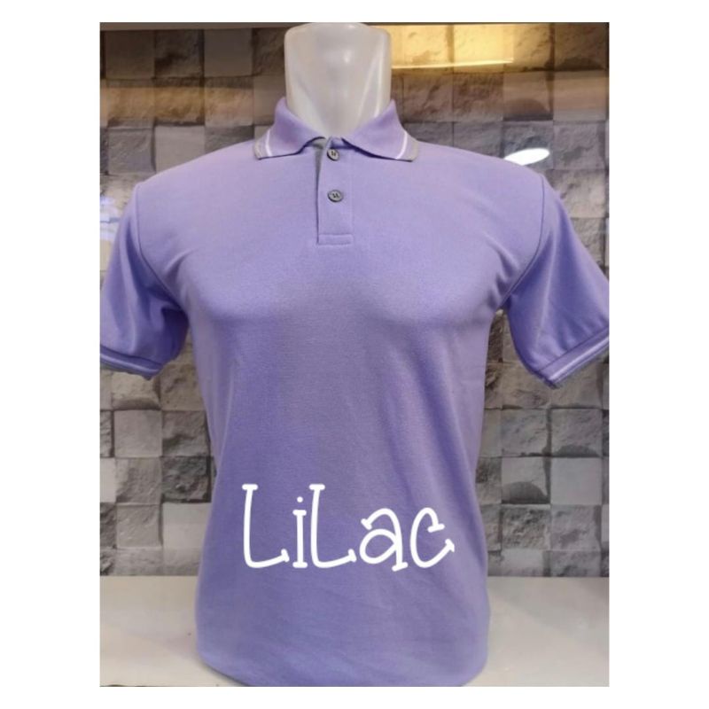 kaos kerah pendek lilac/kerah pria/wanita MLXLXXL