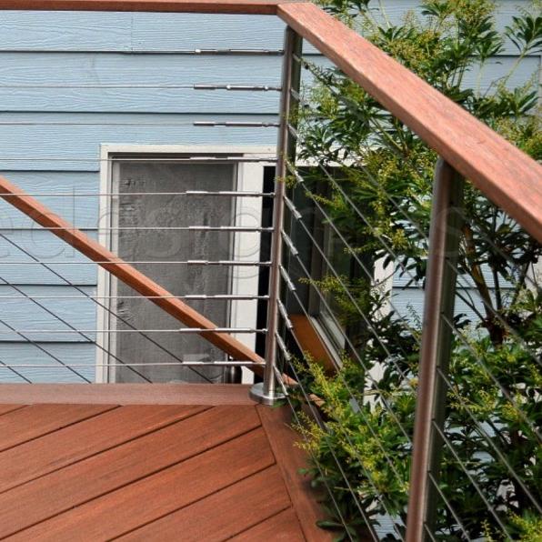 Pagangan Railing Tangga Pagar Hand Rail Kayu Reling Gepeng - kayu merbau