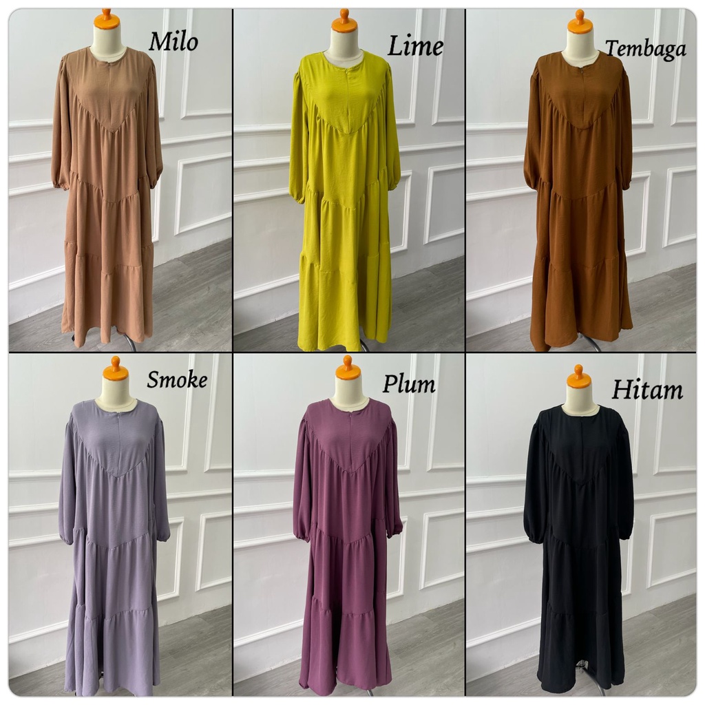 GANIA GAMIS CRINKLE DRESS GAMIS JUMBO FREE BELT ALL SIZE FIT XL GROSIR ECER