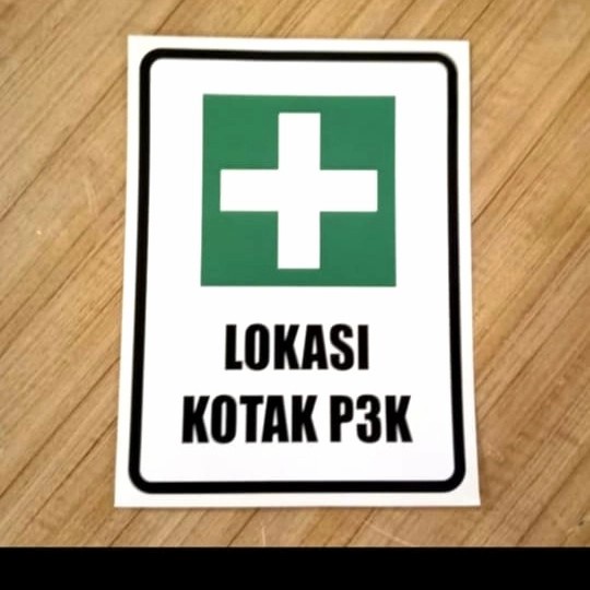 

Sticker Lokasi Kotak P3K Ukuran 15X20Cm